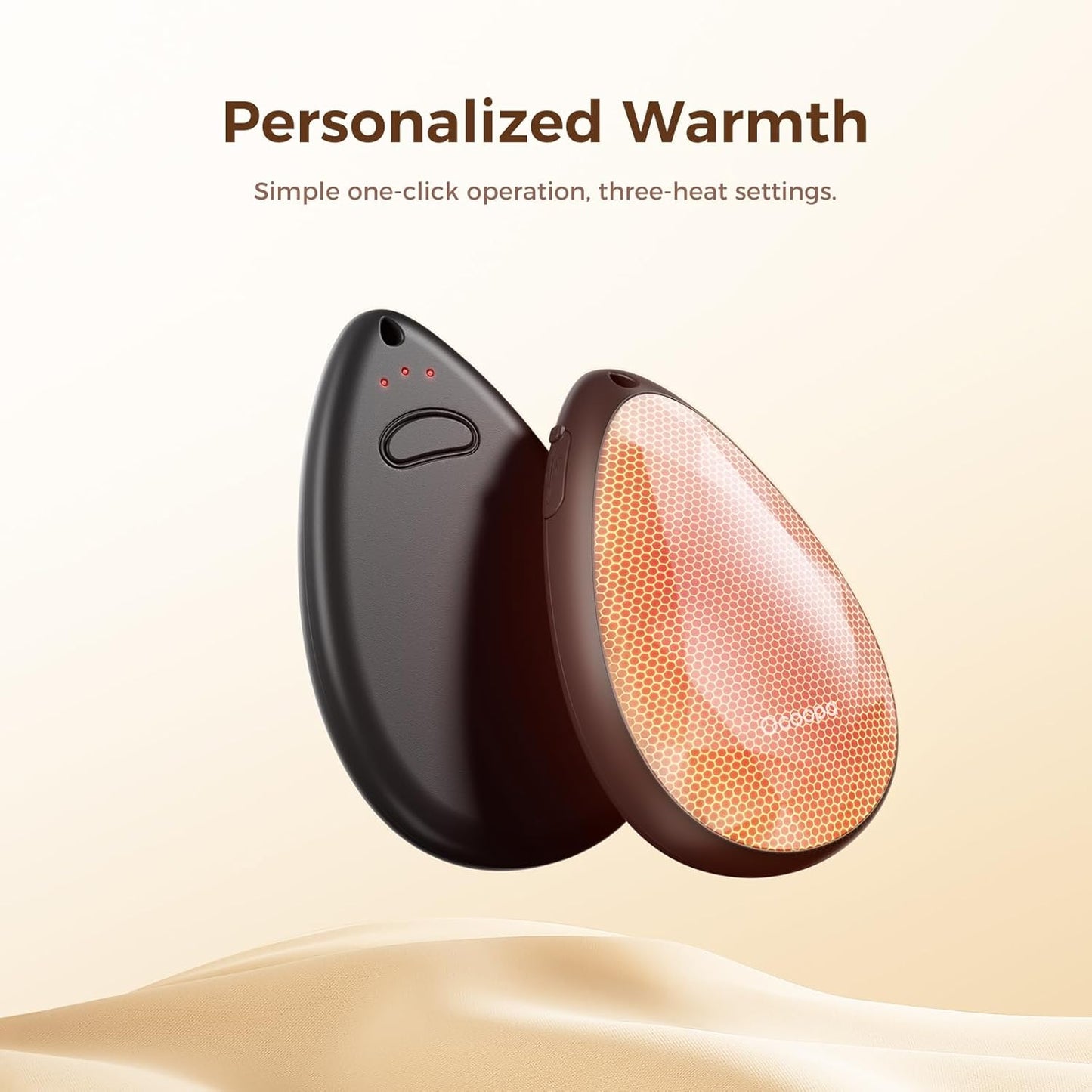 OCOOPA Women Rechargeable Hand Warmers 2 Pack, Portable, Stylish, Diamond-Shape Magnetic Electric Handwarmer, Reusable Pocket Heater, 2025 Tech Gifts for Christmas, Raynaud, Hiking, Camping, UT4 Rare