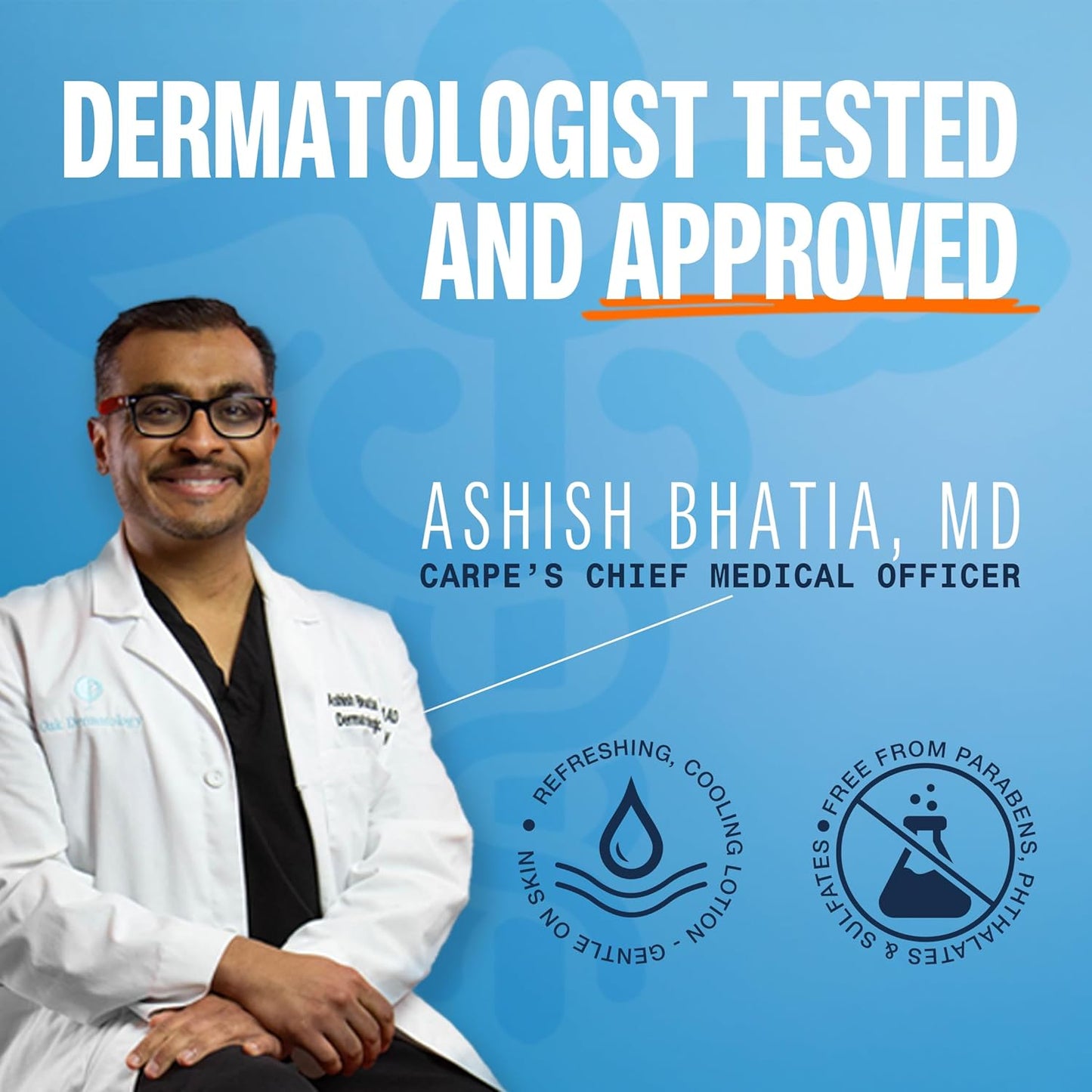 Carpe Sweat Absorbing Foot Lotion WITH APPLICATOR, A dermatologist-recommended solution to stop sweaty, smelly feet, Helps prevent blisters, Great for hyperhidrosis. 1 Tube + Applicator