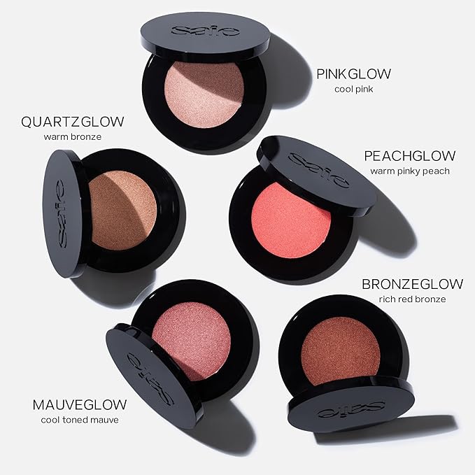 Saie Glow Sculpt Multi-Use Highlighter + Cream Blush Refill - Lightweight with Hyaluronic Acid + Micropearl for Radiant, Glowing Skin - Mauveglow (.02 oz)