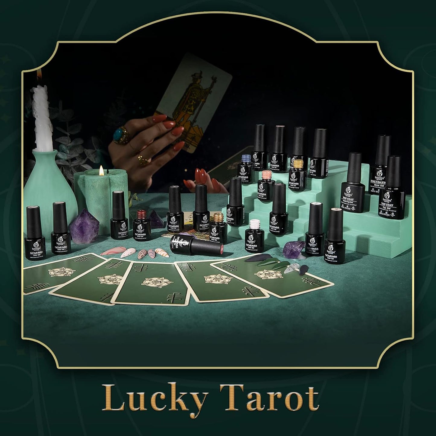 Beetles Fall Gel Nail Polish Kit with Base Top Coat, Neutral Nude Brown Pink Grey Green White Black Glitters Gel Polish Set Soak off UV Led Nail Art Winter Manicure Gift for Women