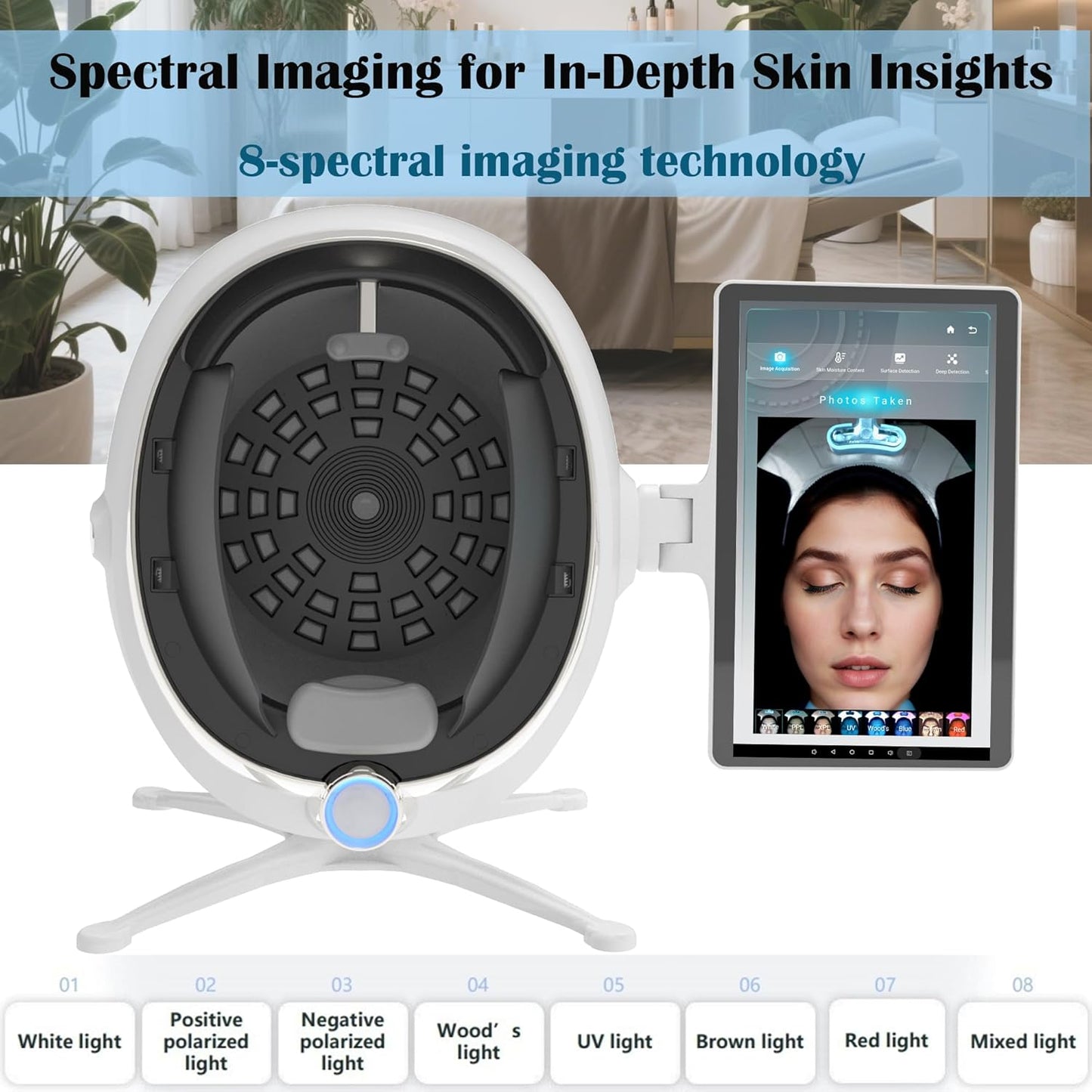 Skin Analysis Machine Professional Facial – AI Imaging 13.3-Inch, Facial Diagnostic Tool for Salons & Spa, Personalized Skin Insights