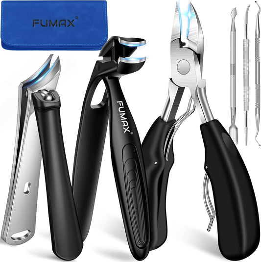 2025 Toenail Clippers for Thick Toenails for Seniors, Angled Long Handled Toe Nail Clippers for Thick Nails for Men, Heavy Duty Large Ingrown Toenail Clippers, Ultra Sharp Slanted Fingernail Clippers