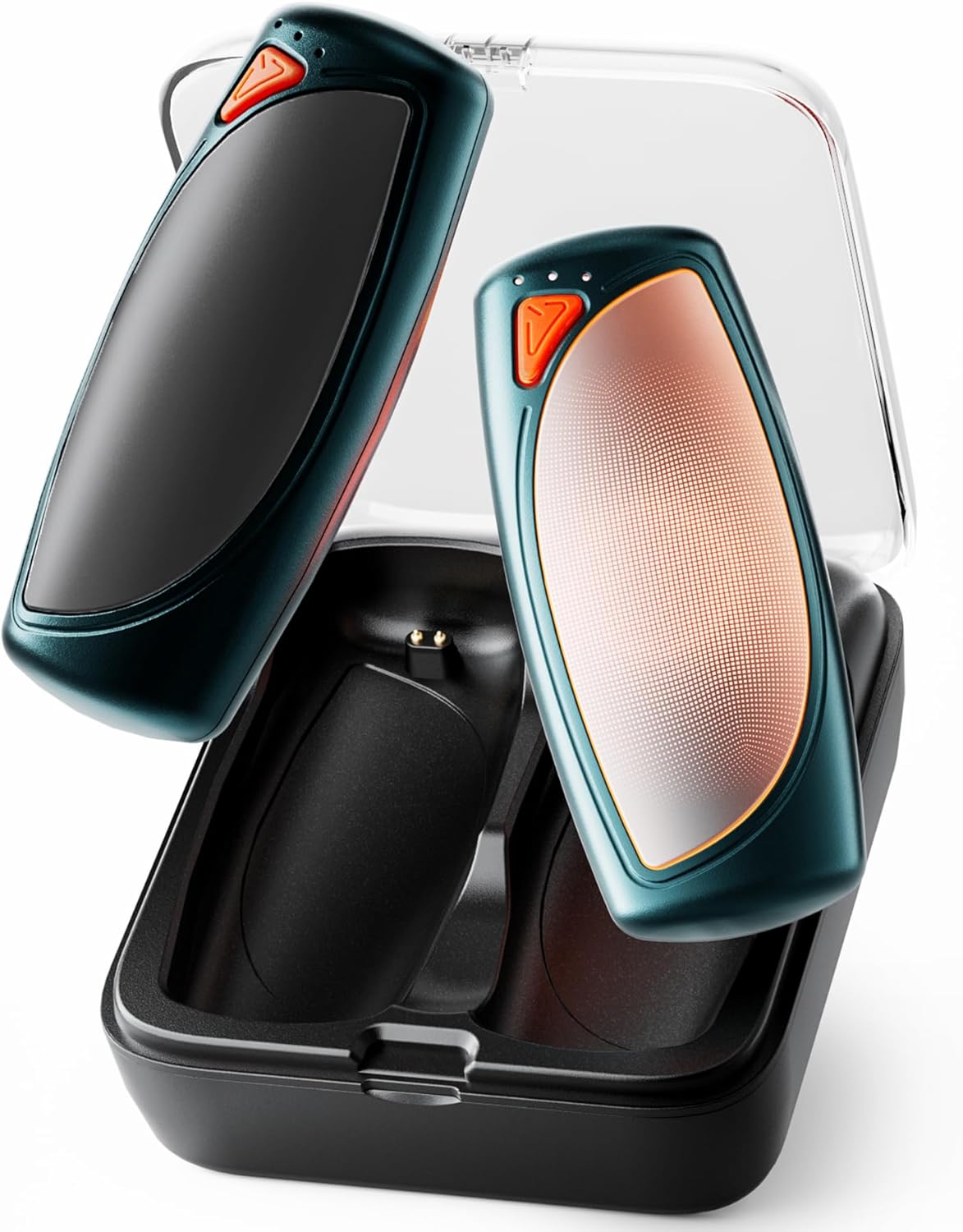 Hand Warmers Rechargeable 2 Packs, Double Sided Heating with AI Charging Case, 14000mAh Electric Hand Warmer Up to 36 Hours, Portable Heater Gifts for Christmas,Camping,Hunting