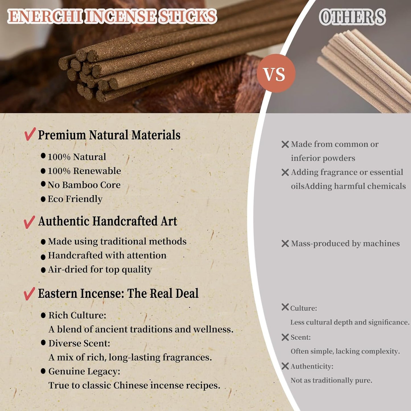 Bad Energy Cleansing Incense Sticks, Remove Bad Luck and Negative Energy, Fresh Air, Long Lasting, Woody Aroma, Stress Relief Gifts, for Meditation and Spiritual, Organic Incense, 20 Sticks