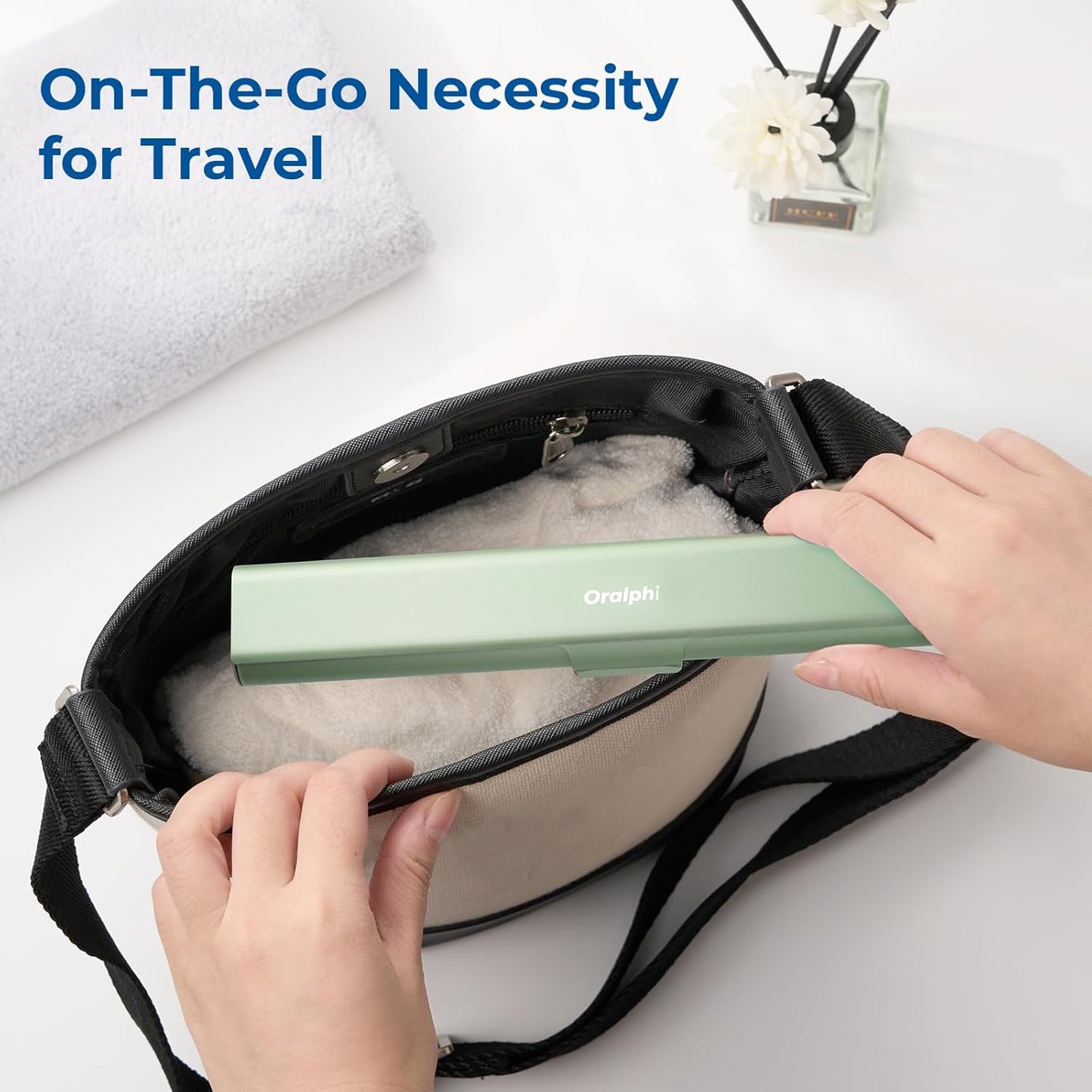 Aluminum Toothbrush Travel Case, Portable Travel Toothbrush Holder, Durable Manual Toothbrush Box Container for Traveling, Bathroom, Camping, Business Trip-Green