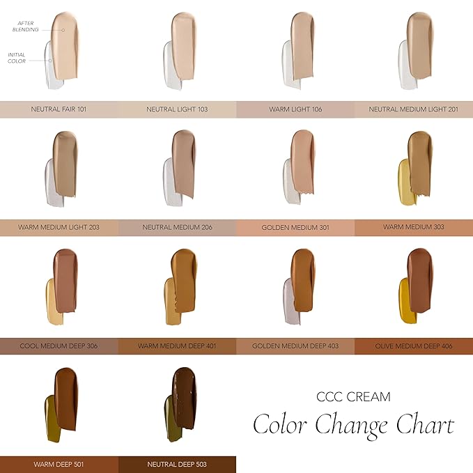 CLE Cosmetics CCC Cream (Neutral Medium Light 201 / SPF 50) - Color Correcting CC Cream with Sunscreen - Lightweight, Hydrating, Light to Medium Coverage Foundation - BB & CC Hybrid - 1 fl oz