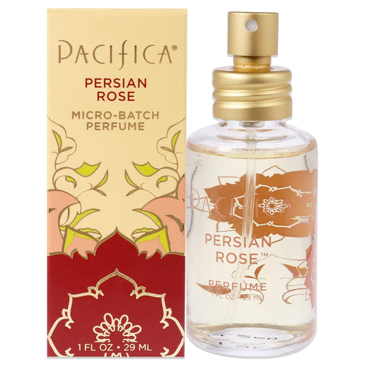 Pacifica Beauty, Persian Rose Clean Fragrance Spray Perfume, Made with Natural & Essential Oils, Fresh Rose Scent, Vegan + Cruelty Free, Phthalate-Free, Paraben-Free, Gifts for Her, 29 ml. 1 fl. oz