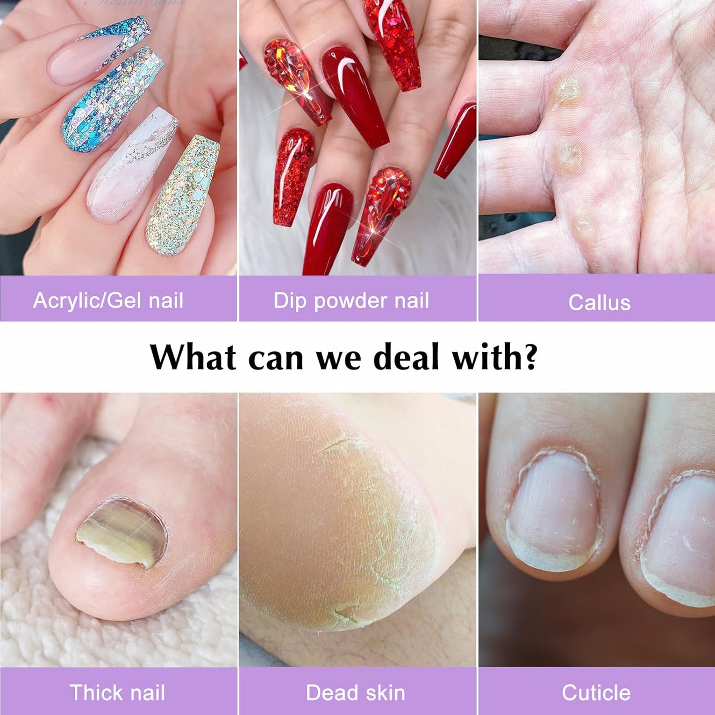 COSLUS Electric Nail Drill File Professional: for Acrylic Gel Dip Powder Nails Portable Nail Machine Kit Manicure Pedicure Tools Polishing Set with Nail Drill Bits Sanding Bands