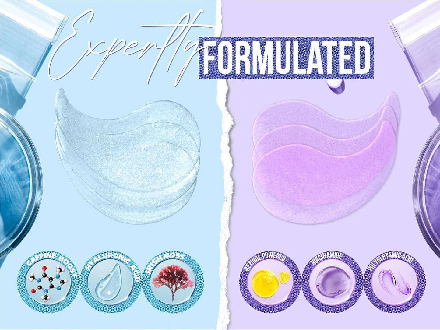 ULTIMATE HYDROGEL EYE MASK 28 Pairs Under Eye Patches, Rejuvenate Eye Area Reduce Dark Circles Puffiness, Tiredness Bags, Gel Pads Brightening, Plumps Fine Lines