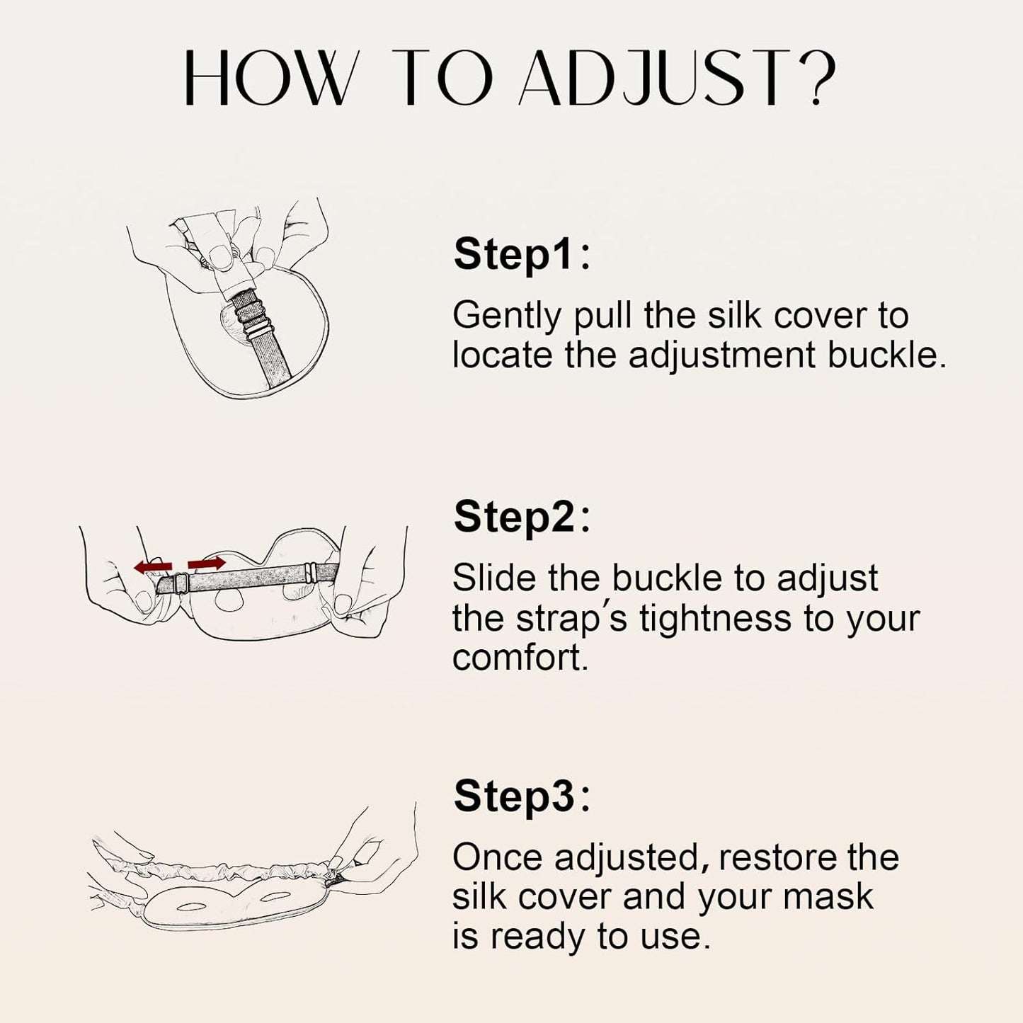 ZIMASILK Adjustable 22 Momme 100% Mulberry Silk Sleep Mask, Upgraded 3D Contoured Cup Eye Mask for Sleeping, Super Soft & Breathable Blindfold, Blackout for Deep Sleeping (Navy Blue)