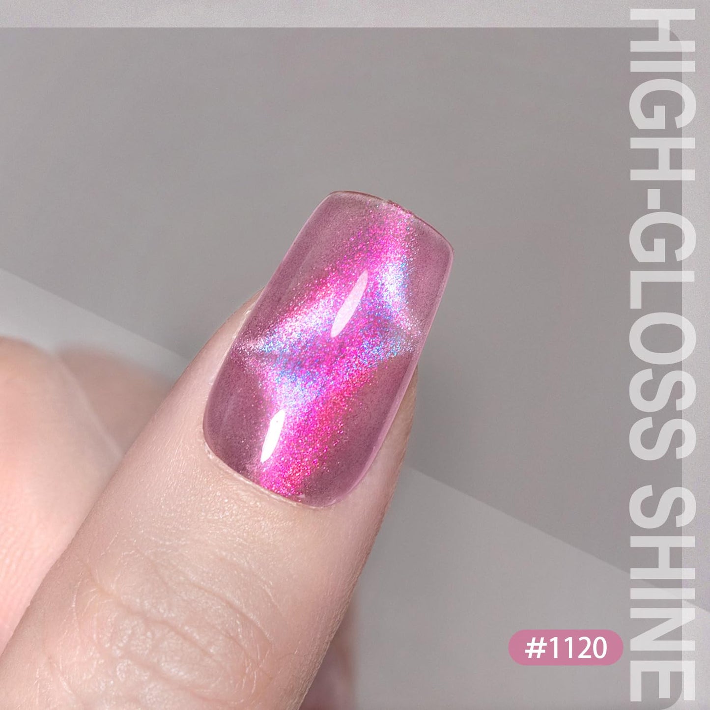 RARJSM Purple Blue Aurora Cat Eye Gel Nail Polish Multichrome Color Glitter Dark Violet Candy Glass Diamond Cat Eye Gel Polish with Magnet Stick Soak off UV LED Curing Requires Home Salon Diy Nail Art