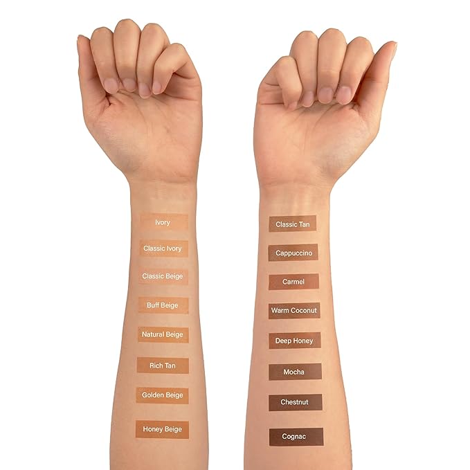Ruby Kisses Natural Full Coverage 3-In-1 Stick Foundation. Easy to Apply, Hydrating, Lightweight, Long Lasting, Concealer and Contour Stick for Face Makeup (Deep Honey)