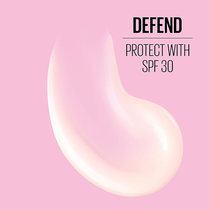 Maybelline New York Facestudio Master Prime Primer Makeup, Blur+ Defend, 1 fl. oz.