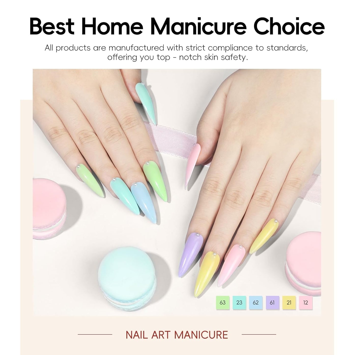 Peacecolor 39pc Gel Nail Polish Kit, Pink Milky White Orange All Seasons Pastel Gel Nail Kit with Nail Lamp Glossy Matte Top Base Coat Essential Manicure Tools Nails Art DIY