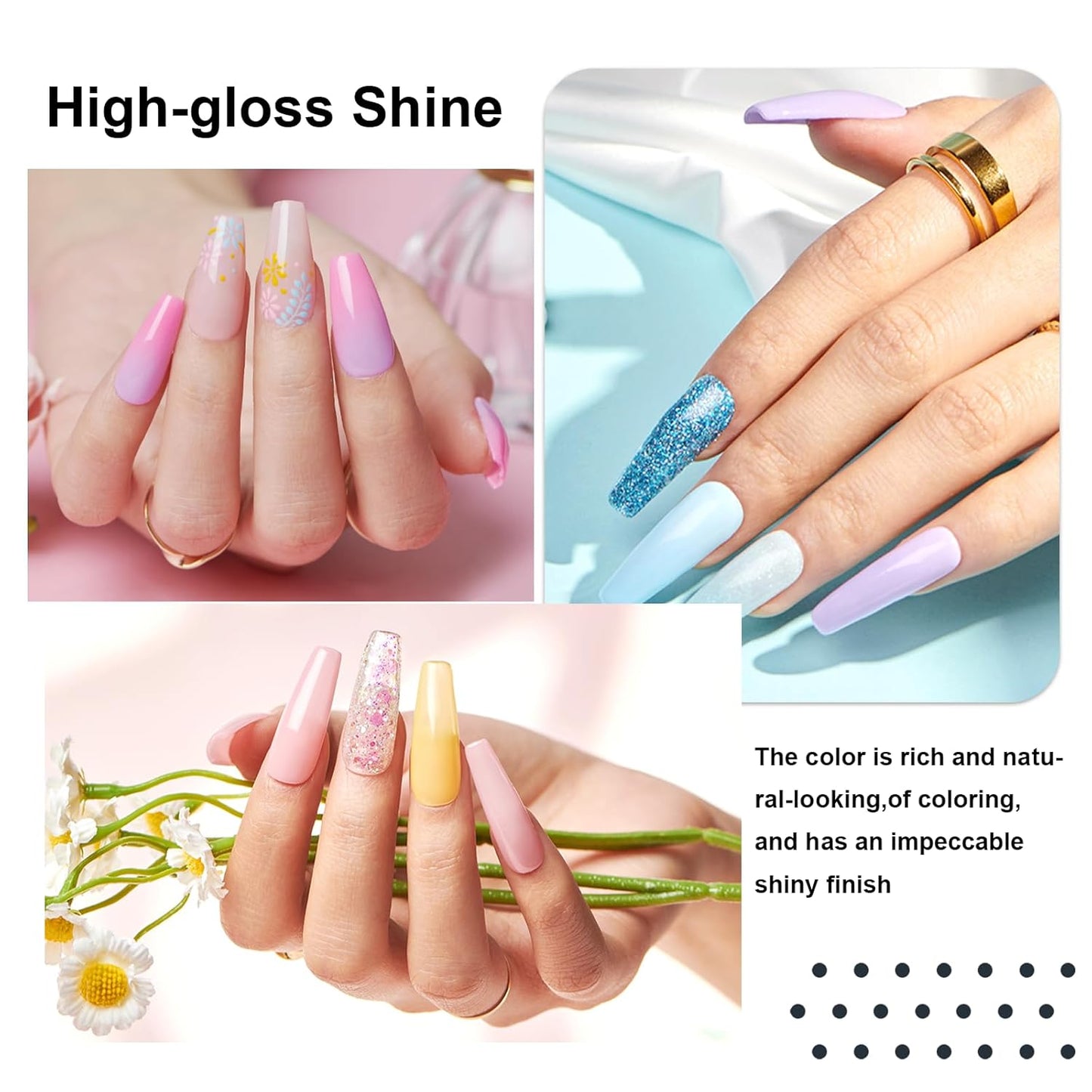 31 Pcs Dip Powder Nail Kit, 20 Colors Glitter Nude Pink Green Gray Dip Powder Liquid Set with Top/Base Coat Activator for French Nails Art Manicure DIY Salon, No Needed Nail Lamp Curing