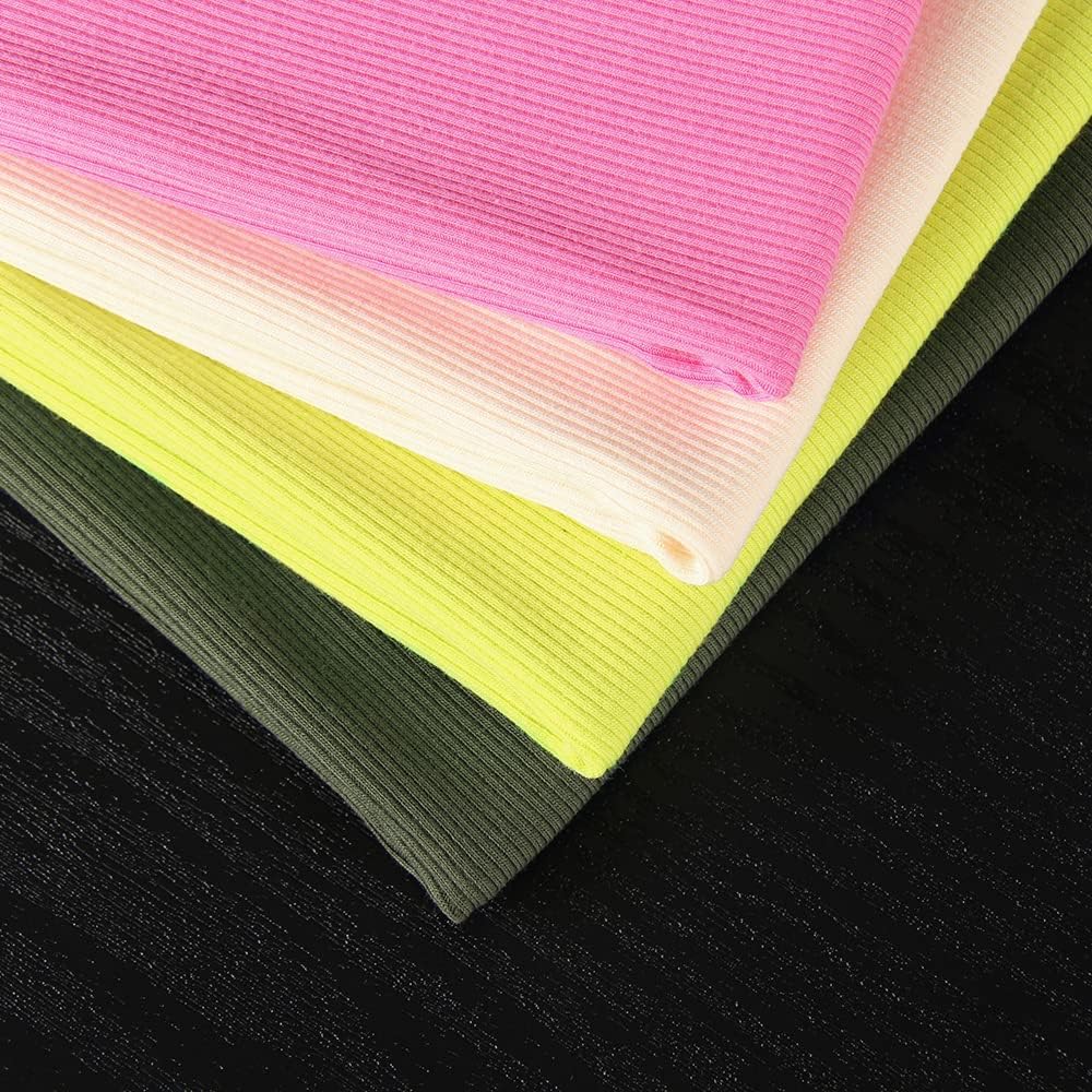 GEMBERA Womens Sleeveless Racerback High Neck Casual Basic Cotton Ribbed Fitted Tank Top