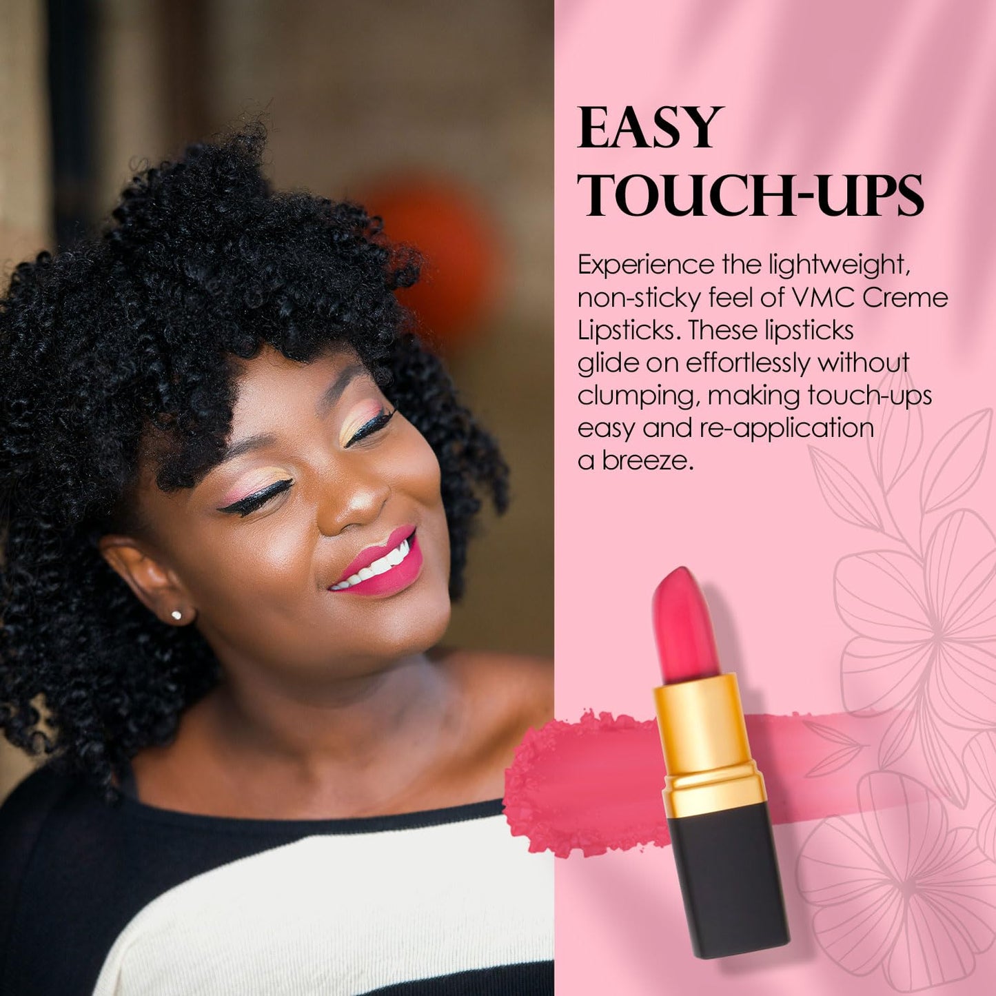 Vera Moore Creme Lipstick, Long Lasting, Lightweight, Moisturizing Opaque Color with Staying Power, Fragrance, and Paraben Free Cosmetics Soft Lipstick (Yes)