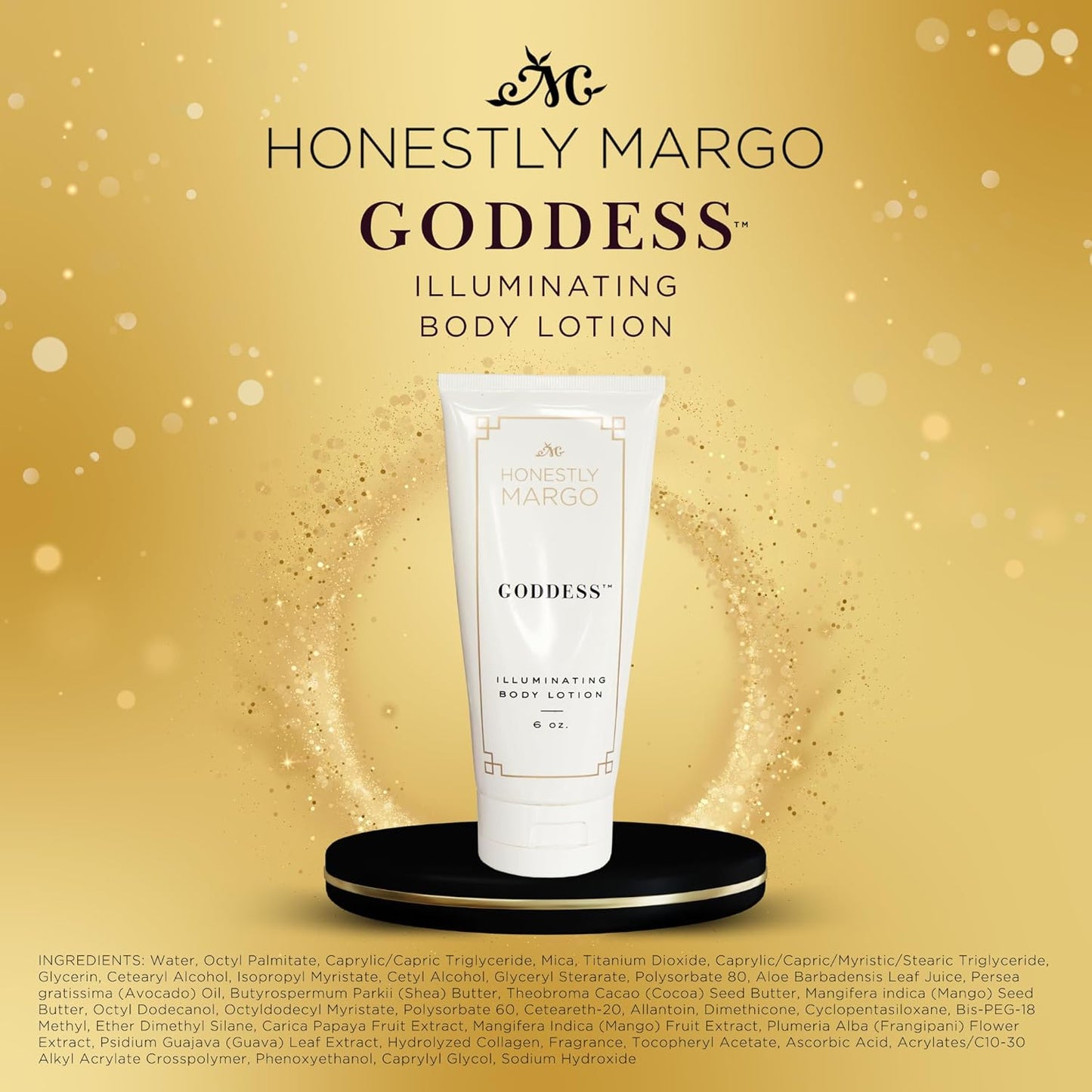 Goddess Illuminating Body Lotion (6 Oz) – Alluring Luxury Women’s Fragrances, Subtle Golden Shimmer for a Soft Body Glow, Nourish Hydrating Lotion with Natural Fruit Oils and Extracts