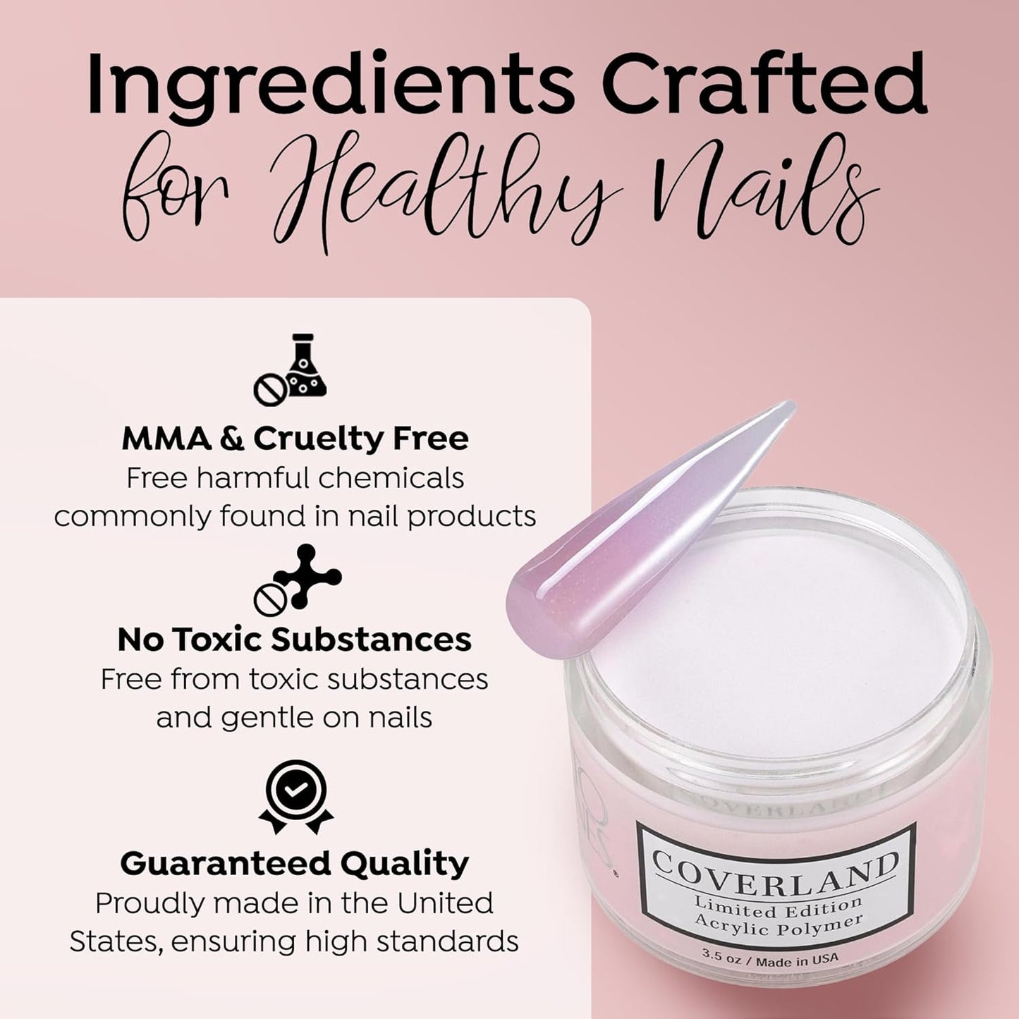 Coverland Acrylic Powder 3.5oz "Mauve" - Limited Edition