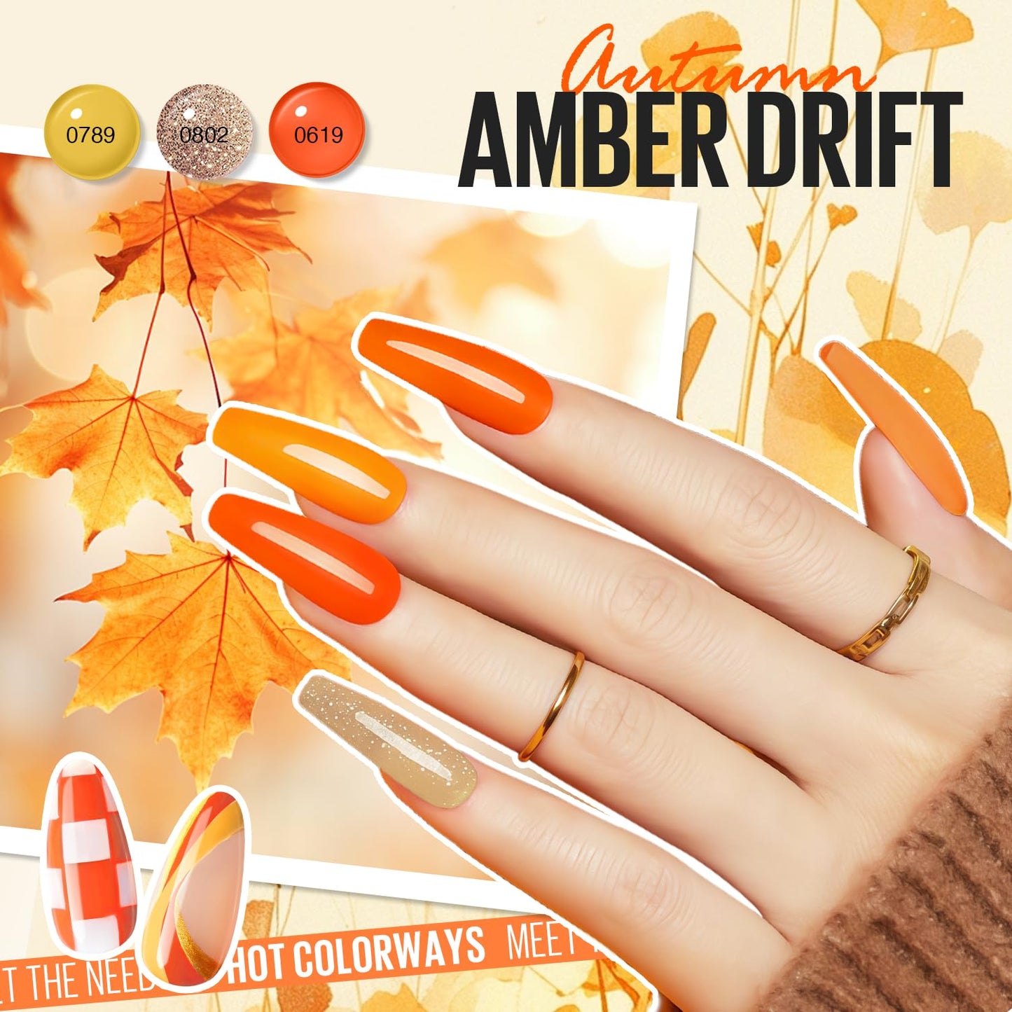 MEFA 46 Pcs Gel Nail Polish Set, 42 Colors All Seasons Nail Polish Set Colorful Begginer Kit with Base Coat & Glossy/Matte Top Coat, Gel Nail Art Manicure Salon DIY Gifts for Girls