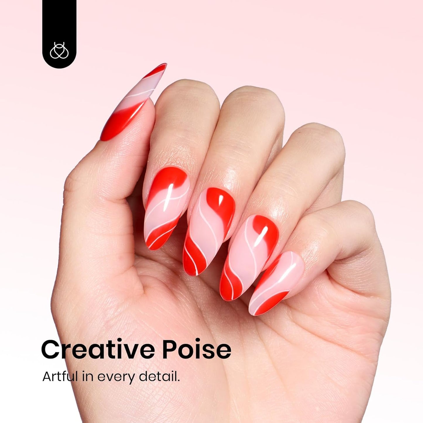 Beetles Red Gel Nail Polish – 15ml Classic Bright Red Soak Off UV LED Gel Polish Same Color Bottle for Salon DIY Manicure Gift for Women