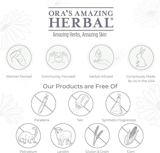 Ora's Amazing Herbal, Eczema Relief, Touchy Skin Salve, Ultra Healing Body Butter, Eczema Cream, Eczema Balm, Herbal Salve, Travel Size, 1oz each