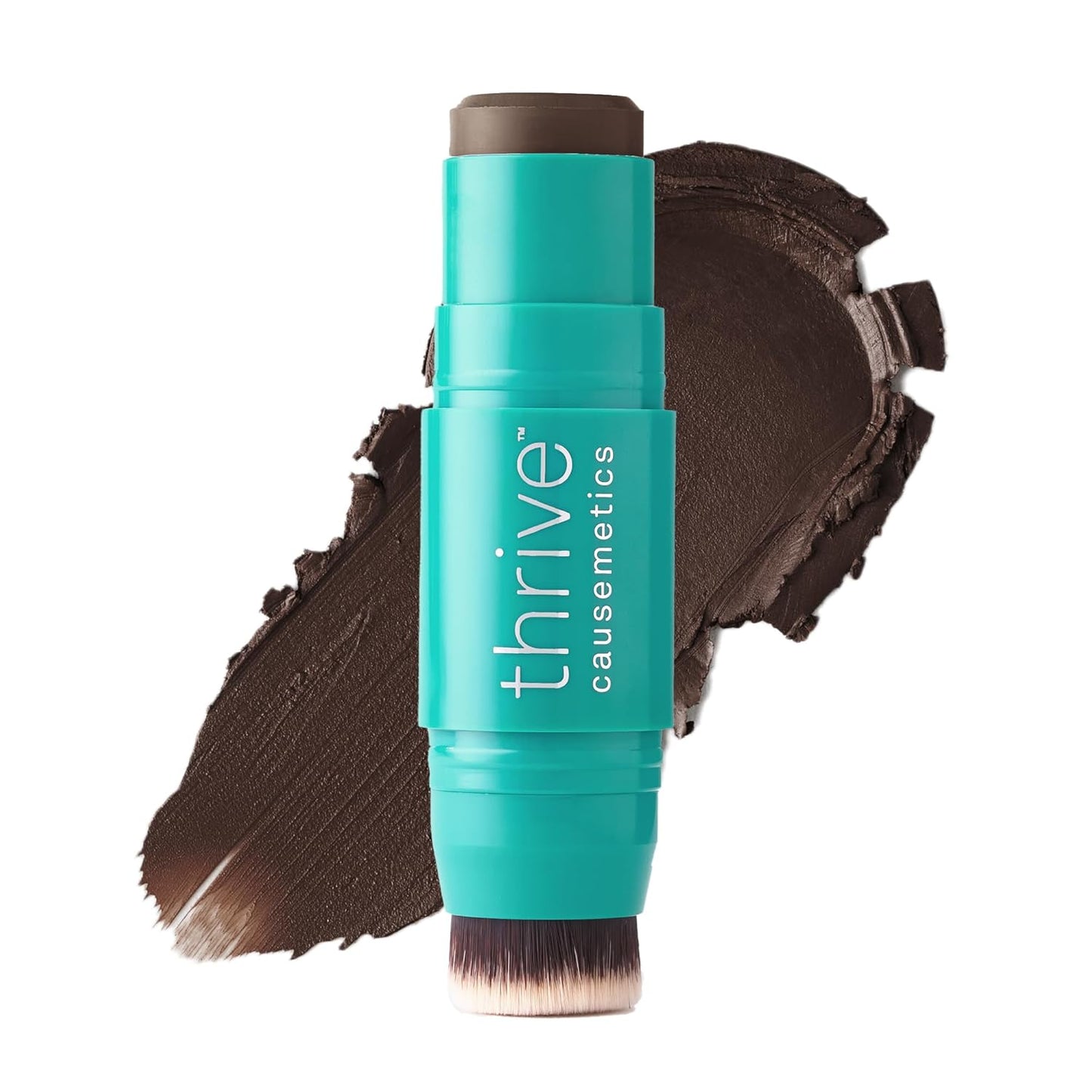Thrive Causemetics Triple Threat Color Stick: Cream Bronzer & Contour Stick with Vitamin E, Evening Primrose Oil, Waterproof Smudge Proof Face Makeup Formula, Kayla (Deep Golden)