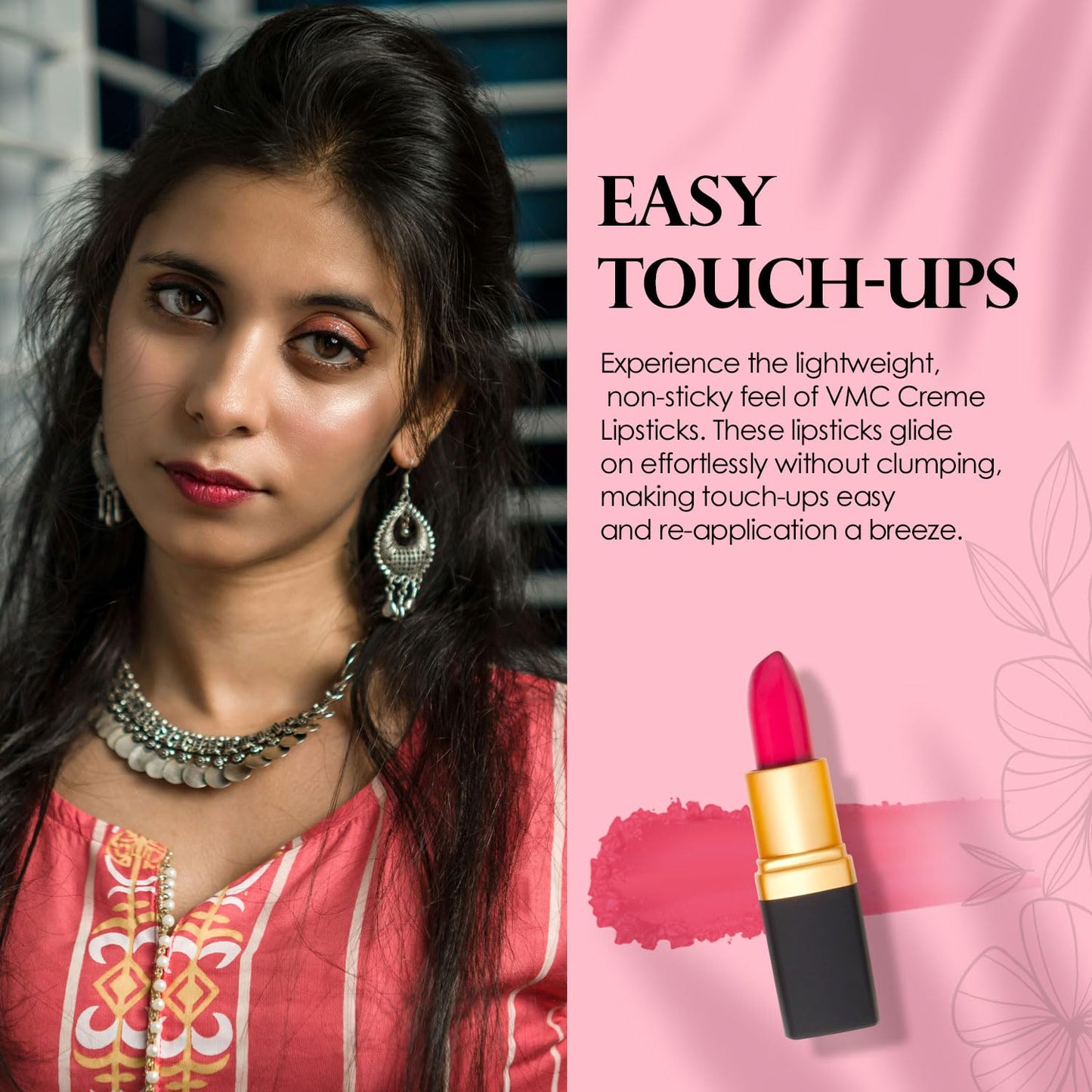 Vera Moore Creme Lipstick, Long Lasting, Lightweight, Moisturizing Opaque Color with Staying Power, Fragrance, and Paraben Free Cosmetics Soft Lipstick (Candy)