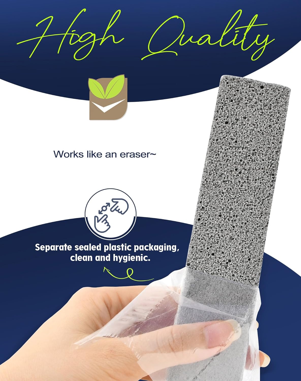 Maryton Pumice Stone for Toilet Cleaning, Non Scratch Pumice Stone for Cleaning Hard Water Stain on Toilet Bowl, Tile, Kitchen, Pack of 16