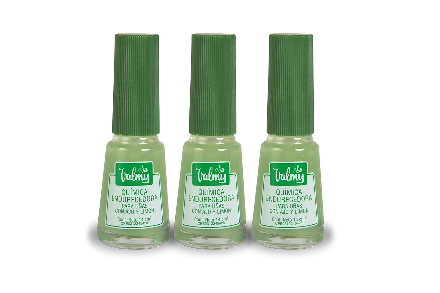 2in1 Nail Hardener Garlic Nail Polish & Lemon Nail Whitener Base Coat Nail Polish for Yellow Toenail, Endurecedor de Uñas, 0.47 Ounce, Pack of 3