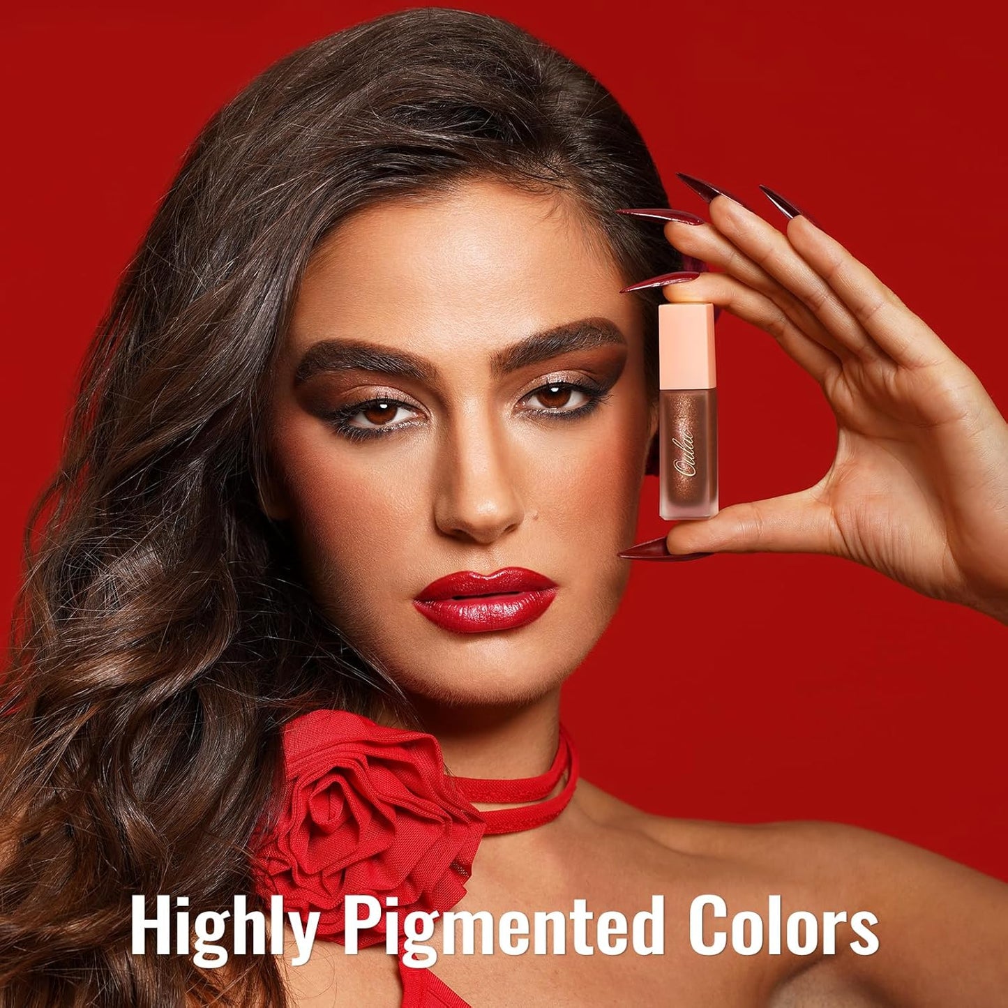 Oulac Blue Liquid Glitter Eyeshadow Liquid Shimmer Eyeshadow Liquid Eyeliner Non-sticky One-Swipe Coverage with Quick-Drying Crease-resistant Formula.Vegan & Cruelty-Free.(10)