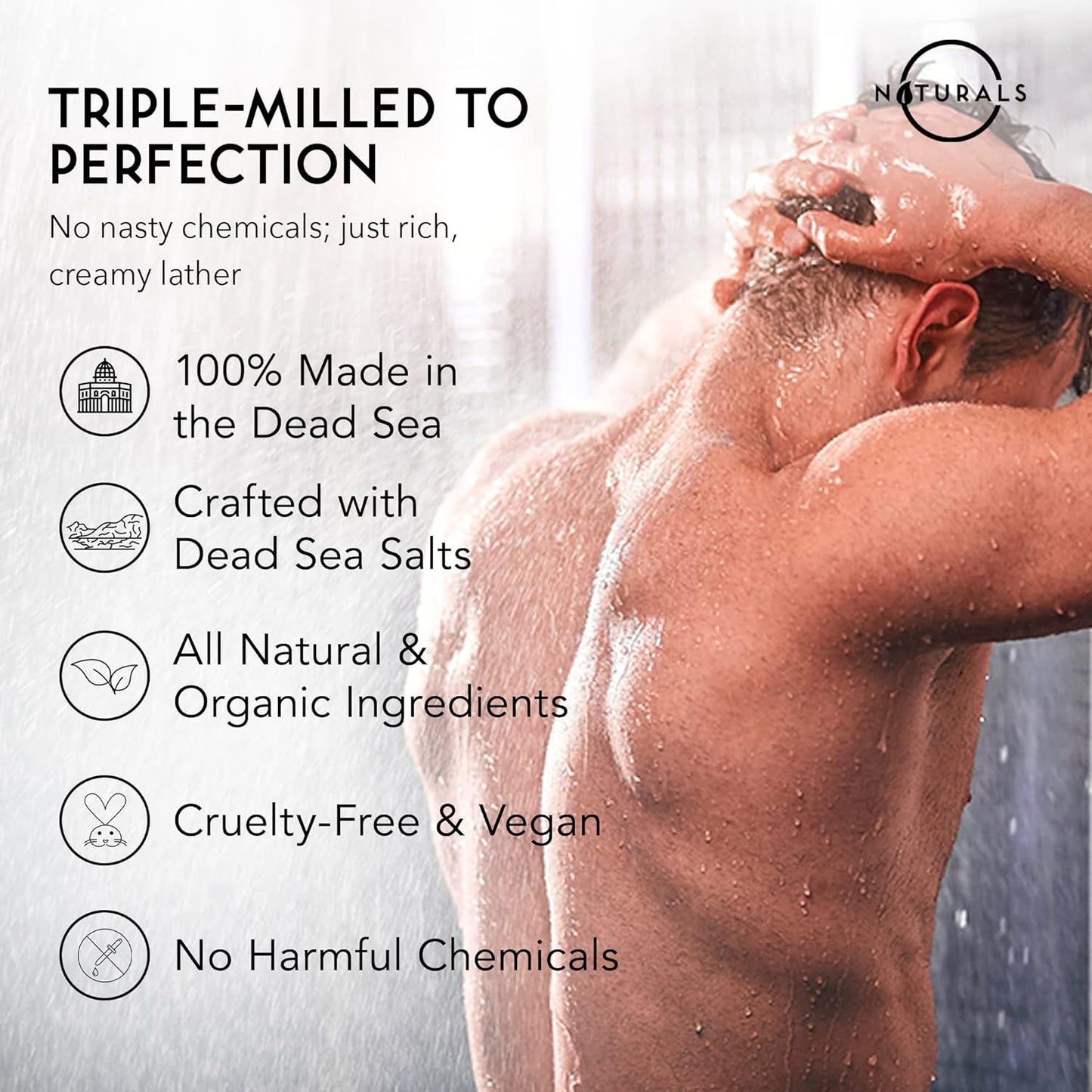 O NATURALS 100% Natural Bar Soap - Gift Set - Organic Ingredients & Essential Oils - Spa Gifts for Women & Men, Body Wash & Face Soap - 10PC Natural Soap Gift Set