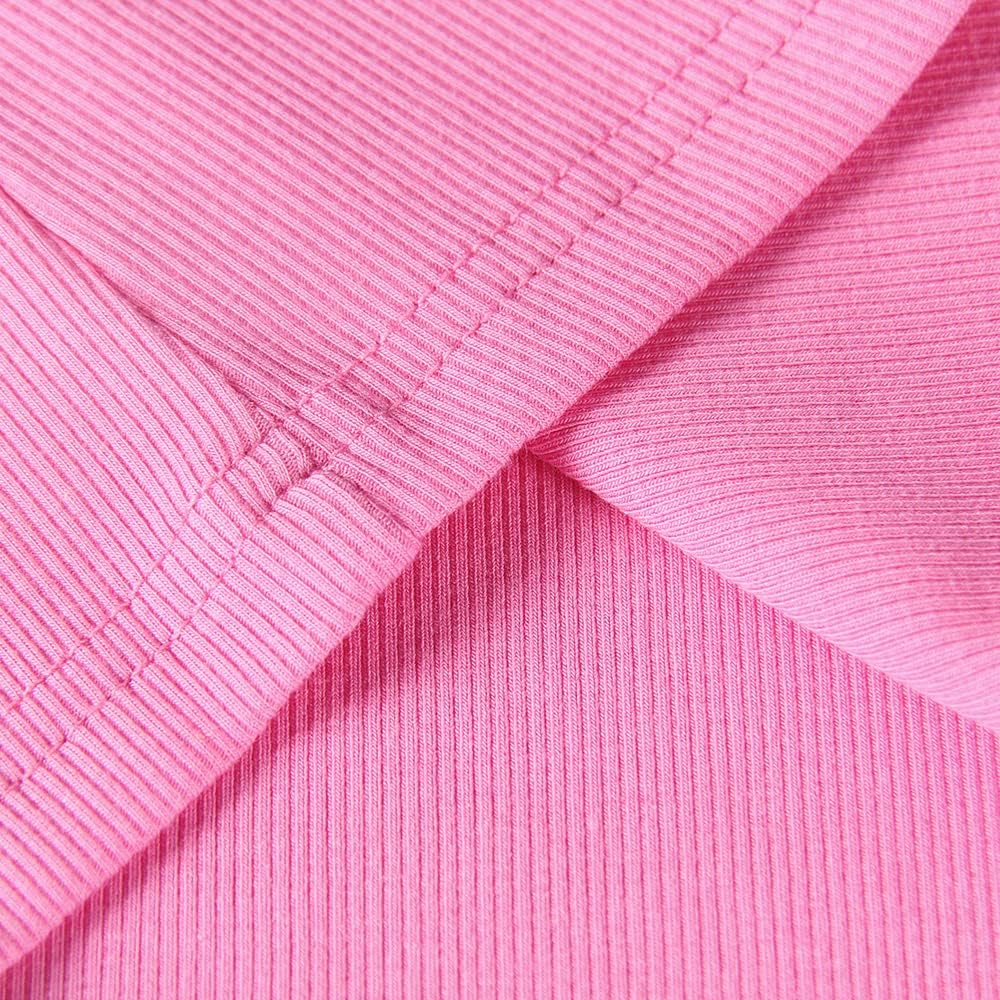 GEMBERA Womens Sleeveless Racerback High Neck Casual Basic Cotton Ribbed Fitted Tank Top