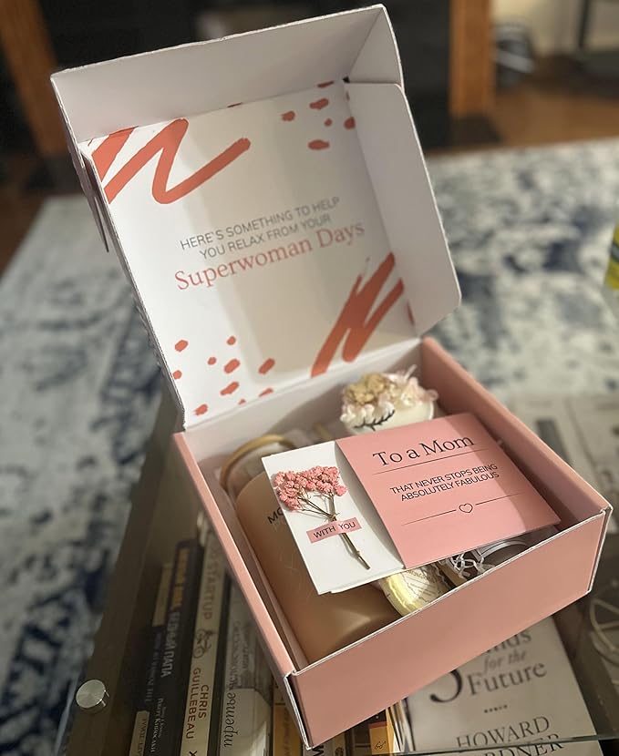 Best Mom in the World Gift set - Gift for Any Occasion – Gifts for Mom from Daughter Relaxing Gifts for Women Set – Mom Birthday Gifts Box – Gift Box for Valentine's Day, Mother's Day