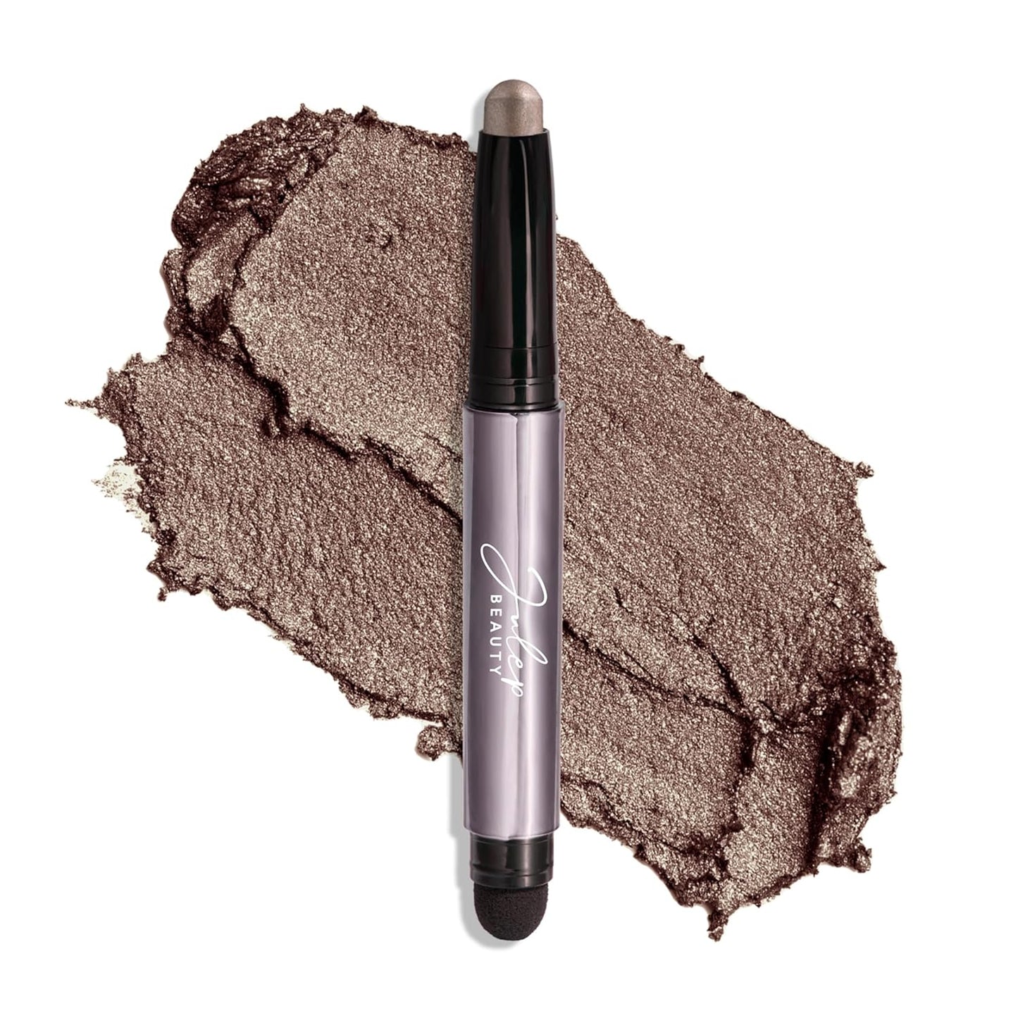Julep Eyeshadow 101 Cream-to-Powder Waterproof Shadow Stick – Taupe Shimmer – Long-Lasting, Crease-Proof, Soft Grey Shimmer Eyeshadow with Built-in Smudger