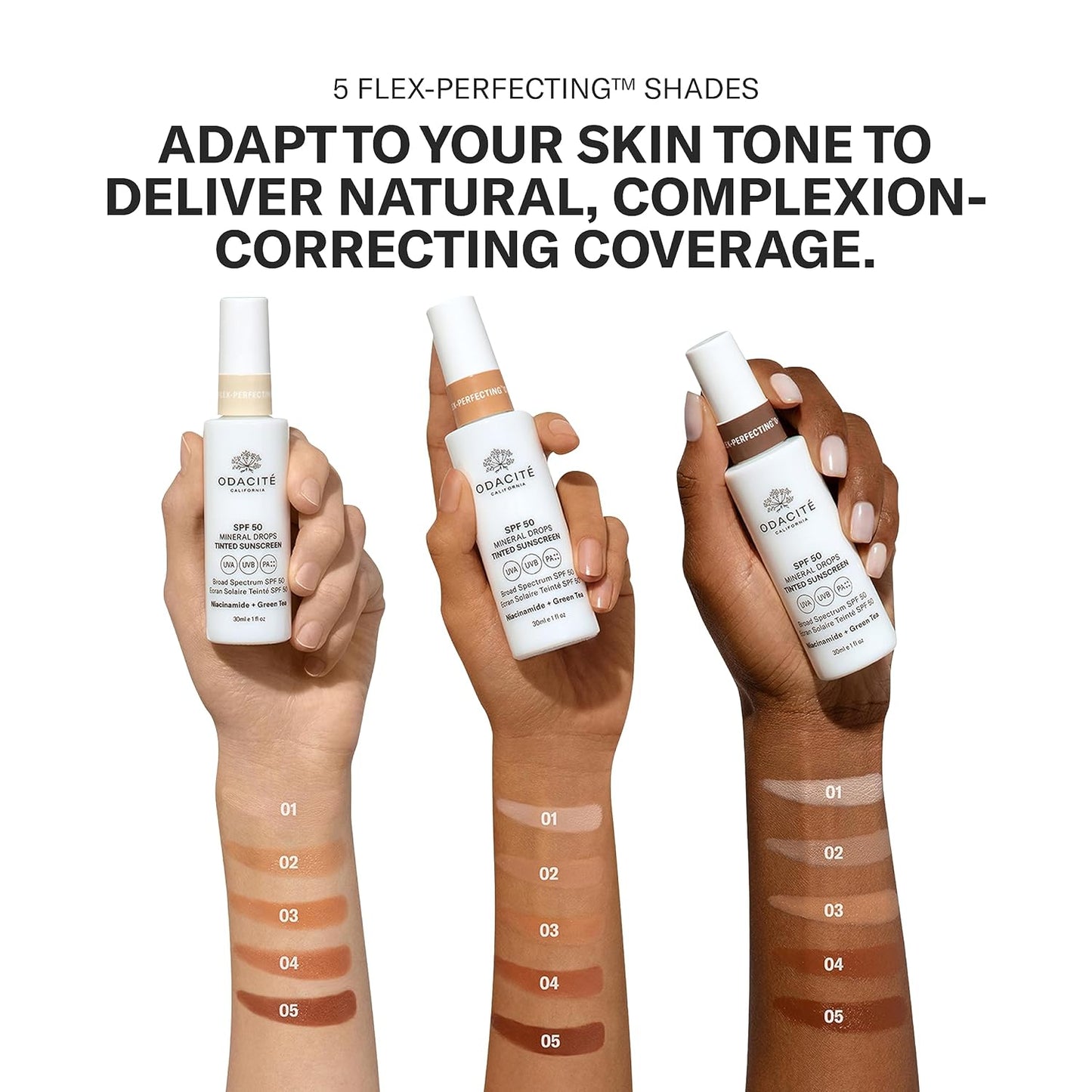 SPF 50 Flex-Perfecting™ Mineral Drops Tinted Sunscreen FOUR