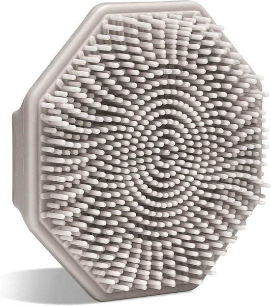 Sud Scrub® Antimicrobial Silicone Face Scrubber, 1 Pack, Gentle Face Exfoliator for Sensitive Skin, Eco Friendly Facial Cleansing Brush, Exfoliating Face Brush for Men and Women (Clay)