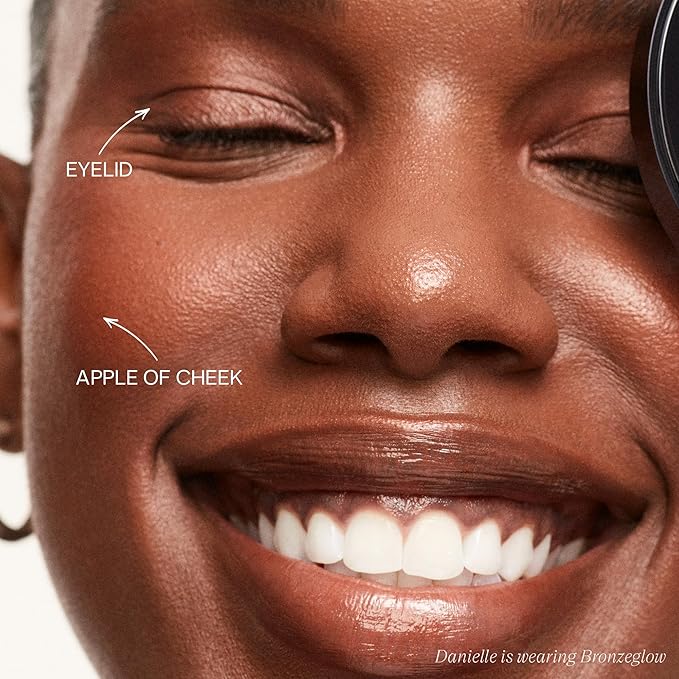 Saie Glow Sculpt Multi-Use Highlighter + Cream Blush - Lightweight with Hyaluronic Acid + Micropearl for Radiant, Glowing Skin - Bronzeglow (.02 oz)