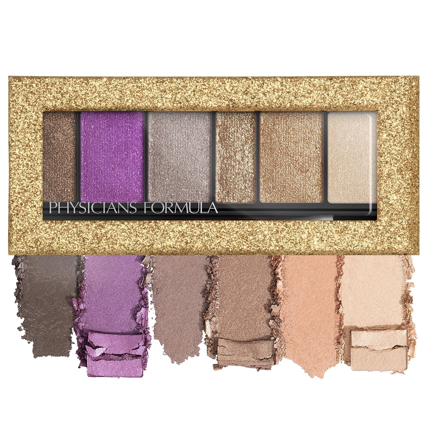 Physicians Formula Shimmer Strips Custom Eye-Enhancing Extreme Shimmer Shadow & Liner, Hypoallergenic Eyeshadow Palette with Reflective Liquid Powders – Glam Nude