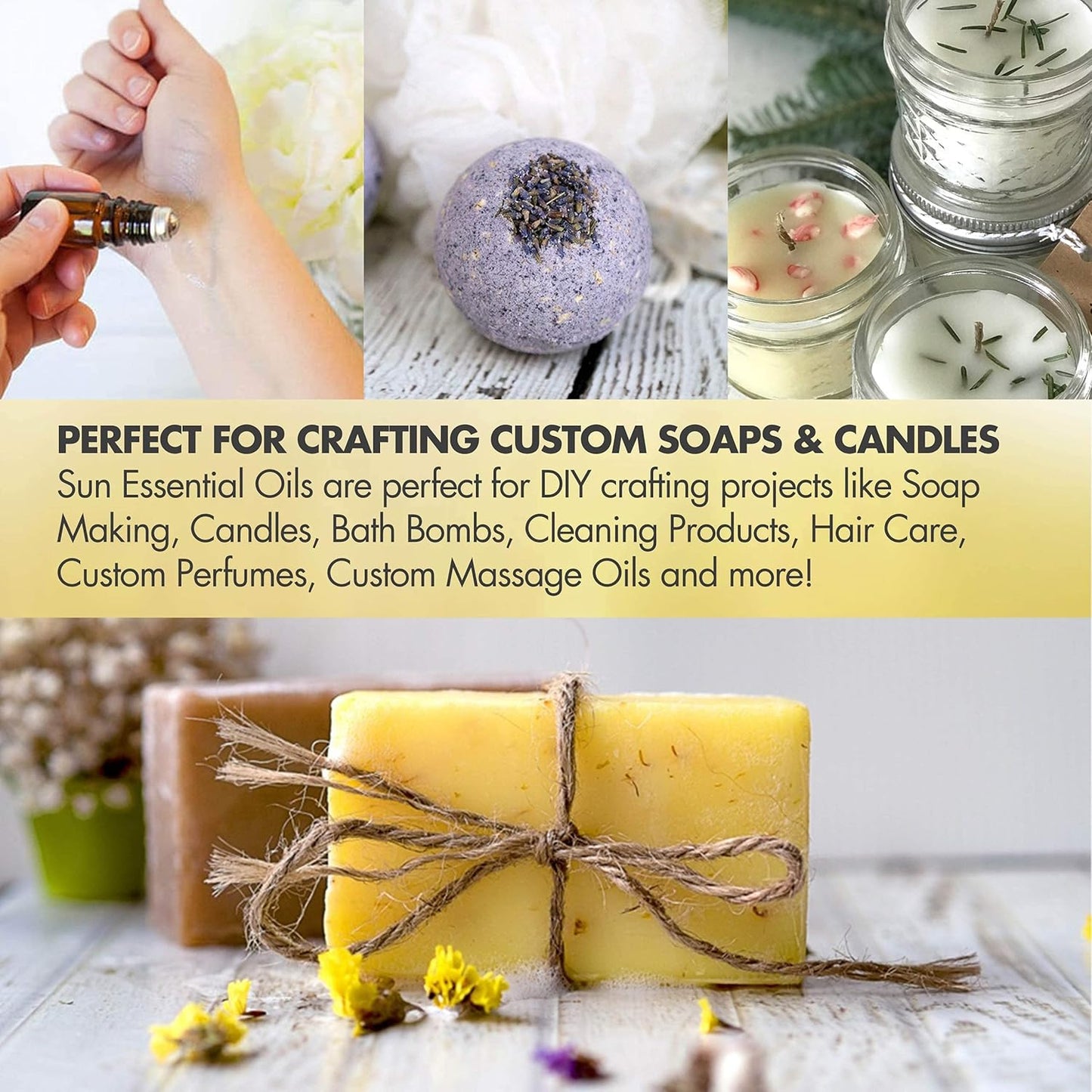 Sun Essentials Oils - 8 oz Eucalyptus Essential Oil with Dropper for Diffuser, Skin, Aromatherapy Massage, Humidifier, Scent for Candle, Lotion & Soap Making at Home, Fragrance for Room