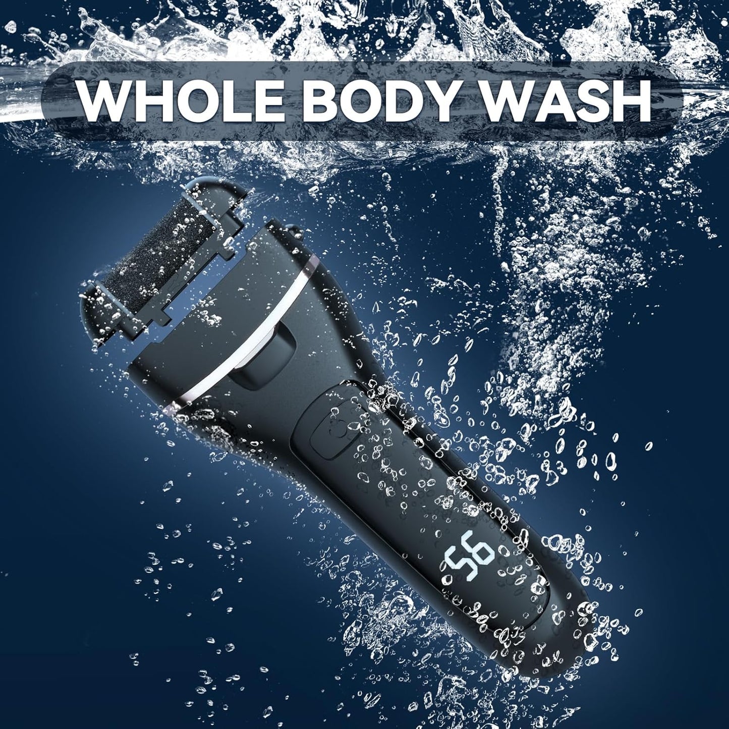 Electric Callus Remover for Feet with 3 Roller Heads 2 Speed Rechargeable Waterproof Foot File Perfect for Dead Hard Cracked Dry Skin