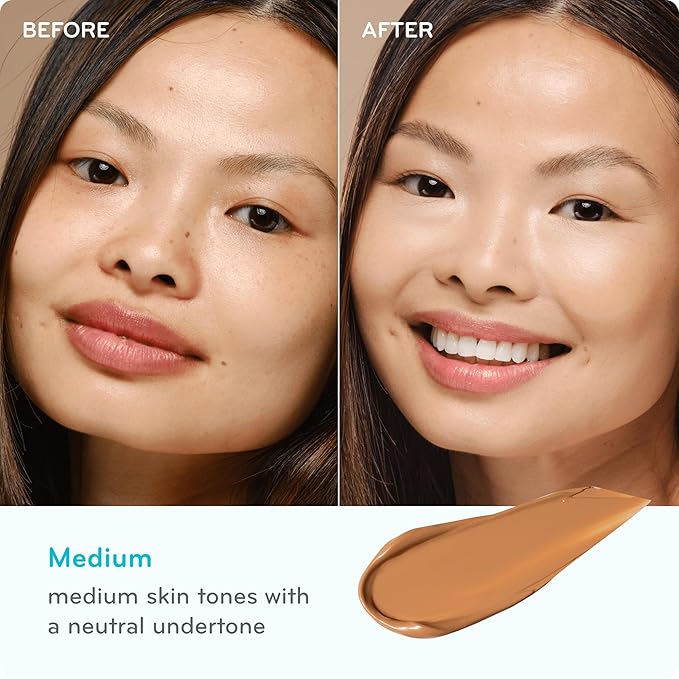 pūrlisse Perfect Glow BB Cream with SPF 30 - Matte Meets Dewy Finish - Enriched with Goji & Hawthorn Berry to Help Improve Skin Texture & Radiance - Medium (1.4 oz)