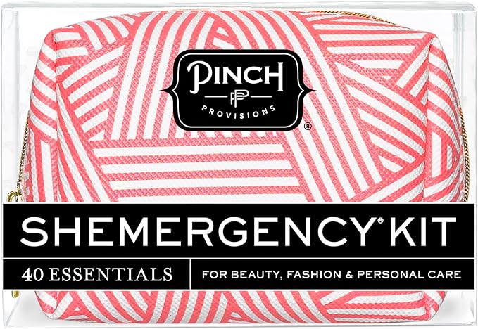 Pinch Provisions Shemergency Kit for Her, 40 Emergency Essential Items, Compact, Multi-Functional Pouch, Gift for Women, Birthday, Bachelorette Parties, and More!