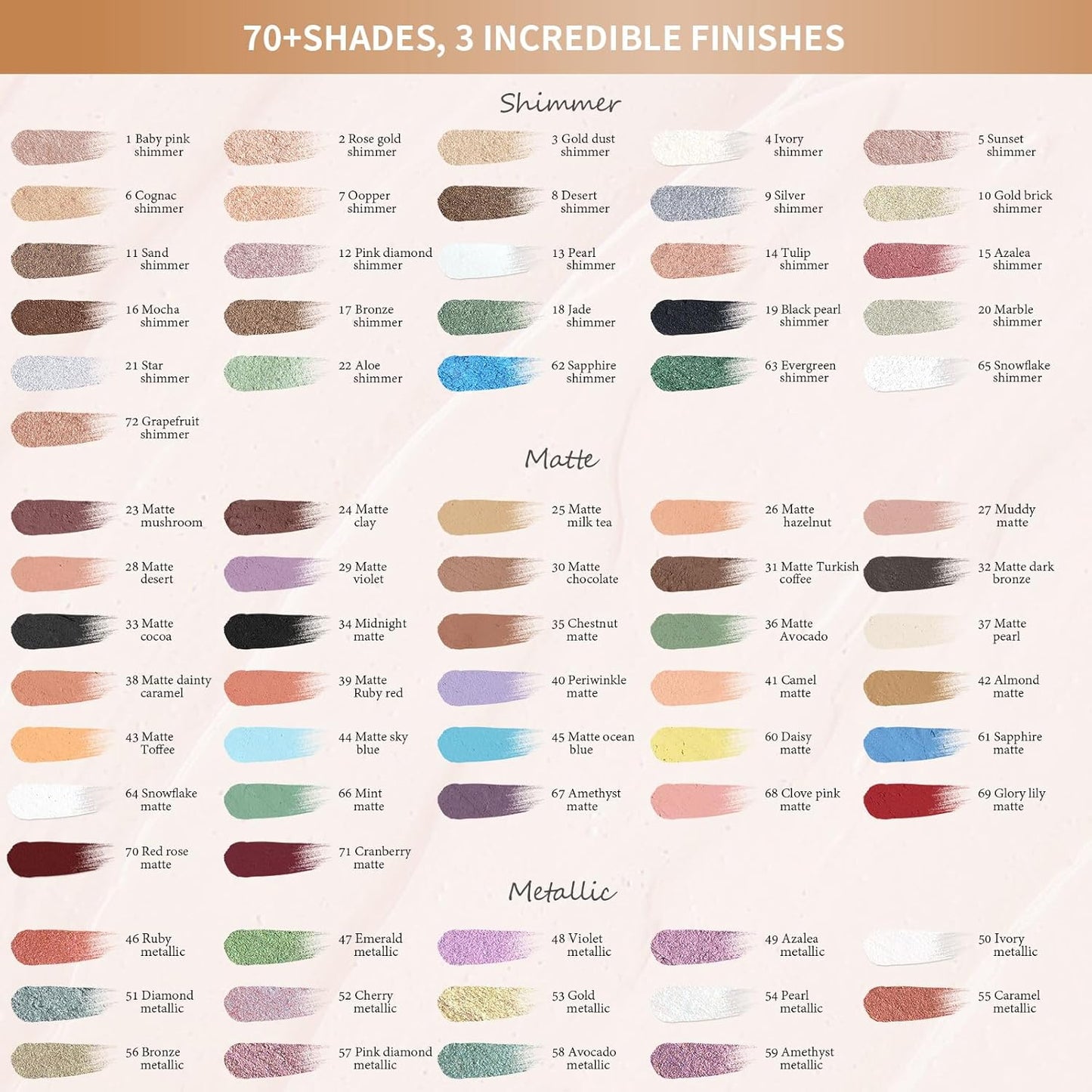 Cream Waterproof Hypoallergenic Eyeshadow Stick, long wear Metallic Glitter Matte Eye Shadow Pencil With Makeup Brush, Eye Brightener, 63 Evergreen Shimmer