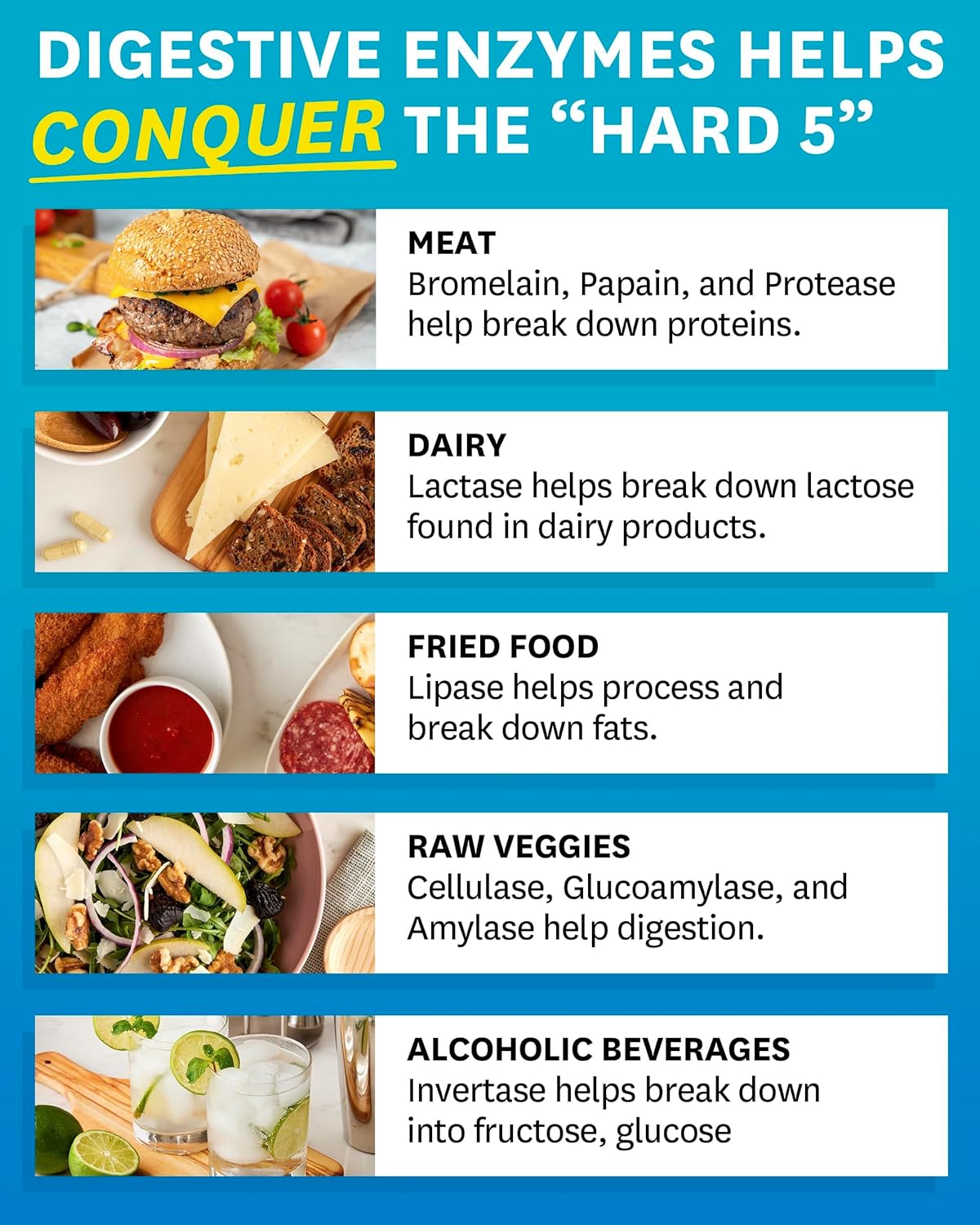 Zenwise Health Digestive Enzymes for Gut Health & Bloating Relief - Multi Enzymes Digestion Supplement with Probiotics, Bromelain & Papaya for Digestive Health Support - Men & Women - 60 Count