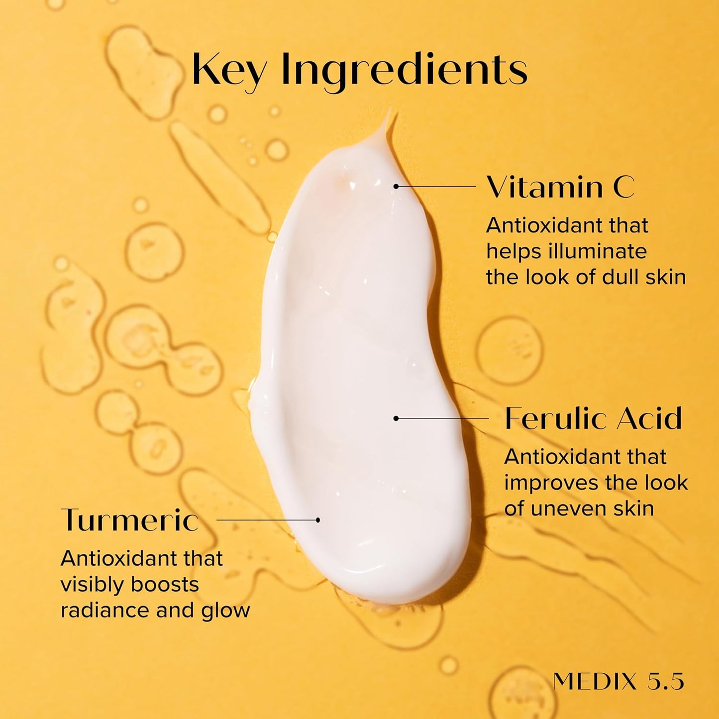 Medix 5.5 Brightening Vitamin C Cream + Coconut Oil Moisturizer Skin Care Set | Body Cream & Face Lotion Bundle | Firming Body Lotion Set For Women, Crepey Skin Treatment, Wrinkles, Cellulite, 2PC