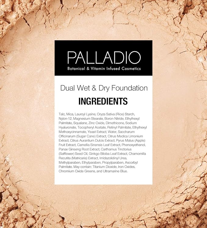Palladio Dual Wet and Dry Foundation Refill Pan with Sponge, Squalane Infused, Apply Wet for Maximum Coverage or Dry for Light Finishing and Touchup, Minimize Fine Lines, All day Wear (IVORY MYRRH)