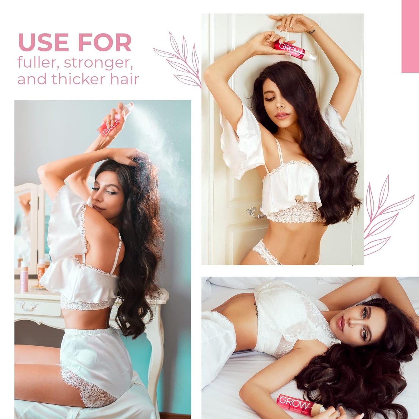 COCOSOLIS GROW Hair Growth Serum Spray - Hair Serum for Thick and Vibrant Hair - Hair Growth Vitamins to Repair Damaged Hair, Reducing Hair Loss, Faster Hair Growth - Hair Treatment for All Hair Type