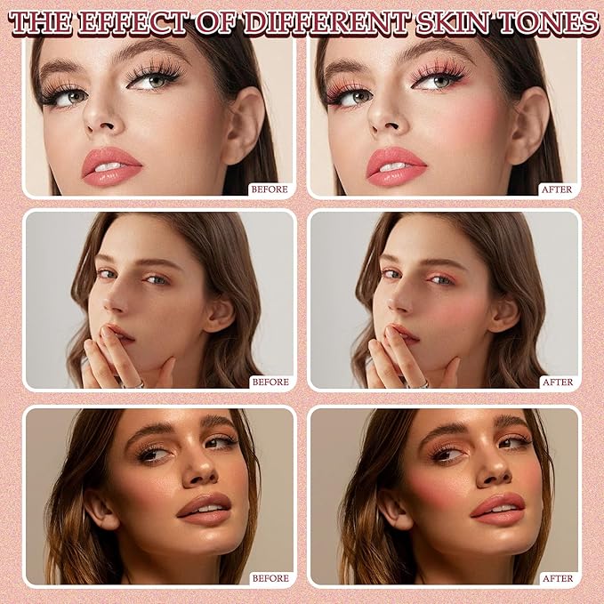 Cream Blush Stick,Multi-Use Makeup Blush Stick,Blendable Long Lasting Waterproof Blush Stick,Soft Tinted Moisturizer Cream Face Blush Makeup Stick for Cheeks & Lips Tint (#01 Shy Pink)