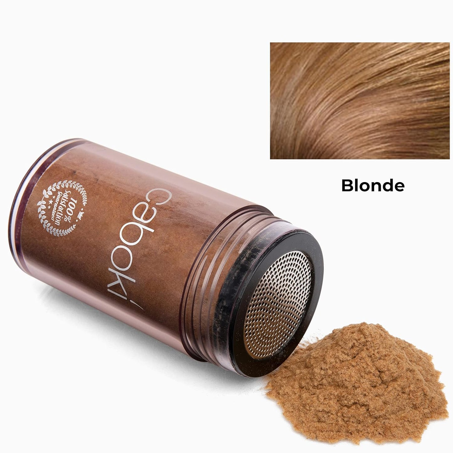 Caboki Hair Loss Concealer. All-Natural Hair Building Fiber. Make Thin Hair Look 10X Fuller Instantly. Eliminate the Appearance of Bald Spot and Thinning Hair (30G, 90-Day Supply). BLONDE